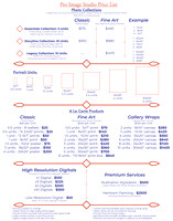 Pro Image Studio Pricelist