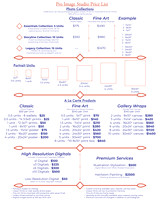 Pro Image Studio Pricelist Large